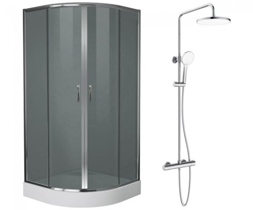 Комплект душова кабіна EGER Balaton 90x90 + душова система Imprese Centrum Т-15510