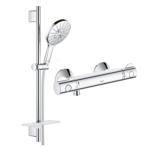 Смеситель для душа Grohe Grohtherm 800 с душевым гарнитуром Grohe Rainshower Smartactive 150