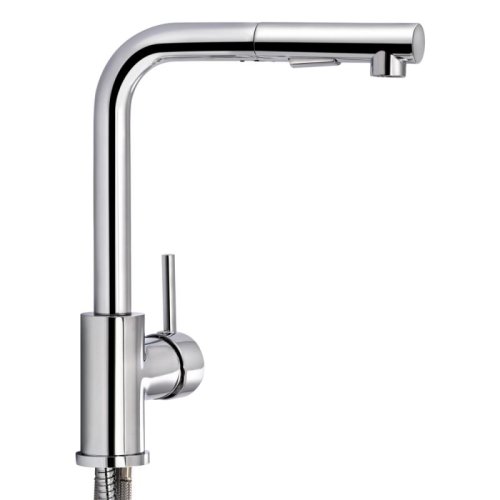 Смеситель для кухни с выдвижным изливом Qtap Kuchyne 91107FC