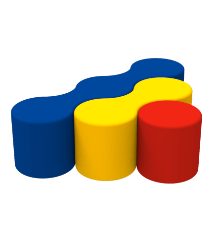 Комплект детских пуфов Волна Kidigo 42025