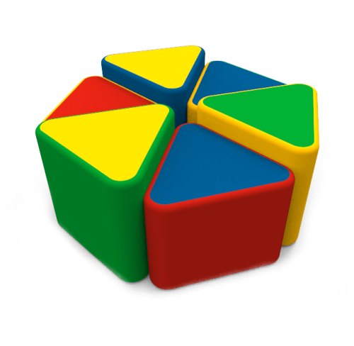 Комплект детских пуфов Клевер Kidigo 43022