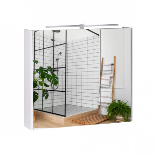 Дзеркальна шафа підвісна Qtap Albatross з підсвічуванням QT0177ZP800LW