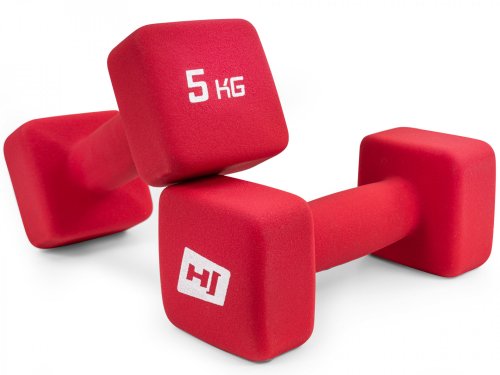 Набор гантелей неопреновых квадратных 2x5kg Hop-Sport HS-V050DS