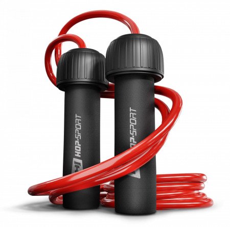 Скакалка с утяжелением Hop-Sport HS-F050JR Красный