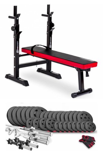 Набір Hop-Sport Premium 160 кг з лавою HS-1080