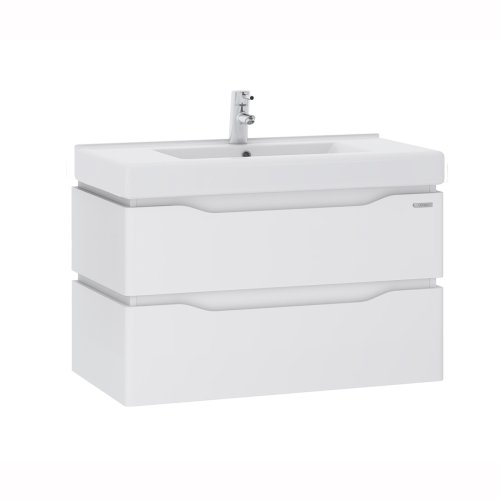 Тумба с умывальником SANWERK Alessa Air 100 Белый Принц 2F