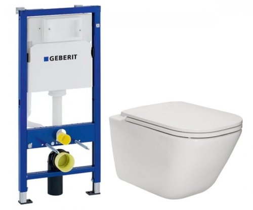 Унитаз + инсталляция Roca Gap Rimless A34H470000+458.103.00.1