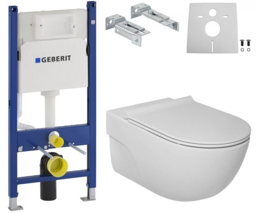 Унітаз + Інсталяція Roca Meridian Rimless A34H240000+458.126.00.1