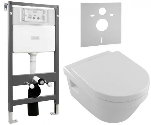 Унитаз + инсталляция Villeroy&Boch Architectura 5684HR01+212010