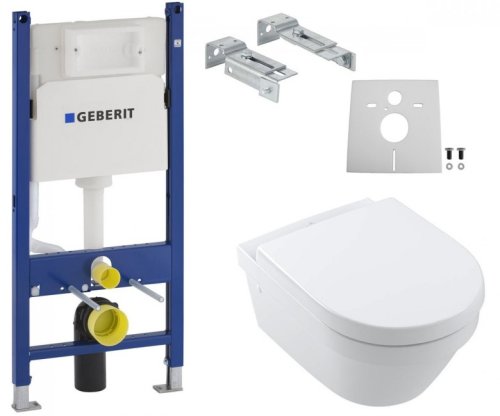 Унитаз + инсталляция Villeroy&Boch Architectura New 4694HR01+458.126.00.1