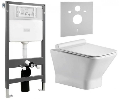 Унітаз + Інсталяція VOLLE Leon Rimless 13-11-160+212010