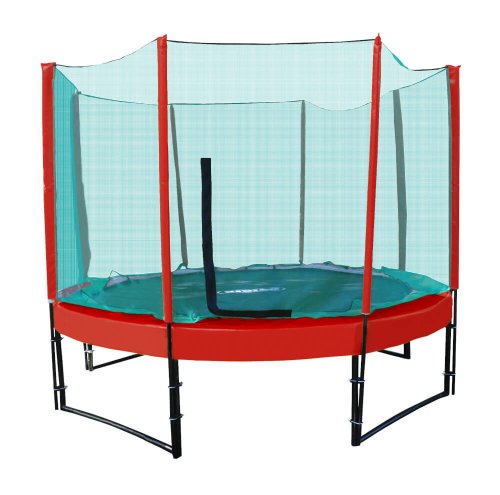 Батут с сеткой KIDIGO Ukraine 304 см (red-red)