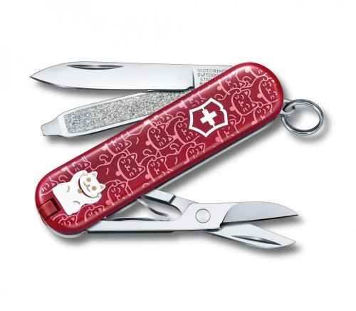 Швейцарський ніж Victorinox Classic LE Lucky Cat 0.6223.L2106