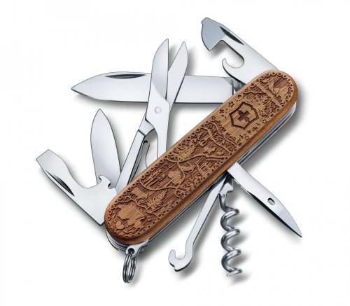Швейцарський ніж Victorinox Climber Wood Swiss Spirit SE 1.3701.63L21