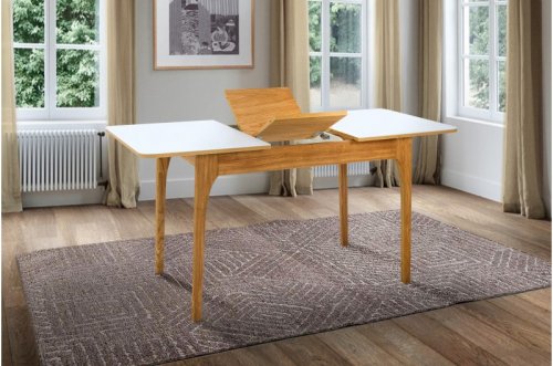 Стол обеденный МИКС-мебель Фиеста орех/белый