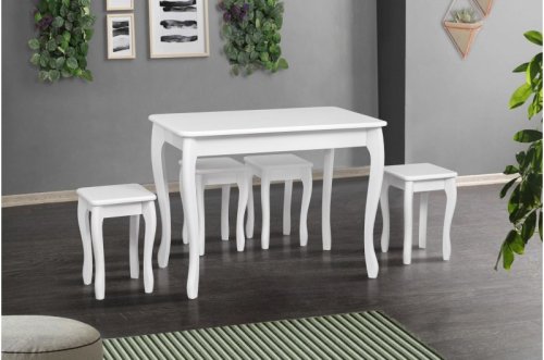 Стол обеденный МИКС-мебель Смарт белый