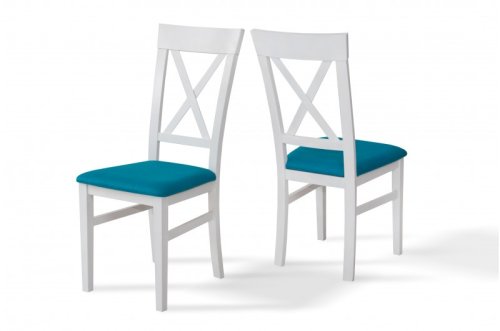 Стул МИКС-мебель Кросс белый/бирюза