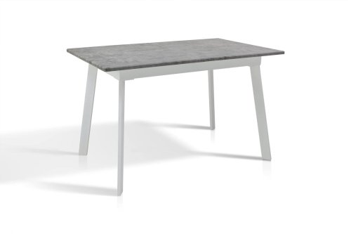 Стол обеденный МИКС-мебель Этна белый металл/мрамор светлый