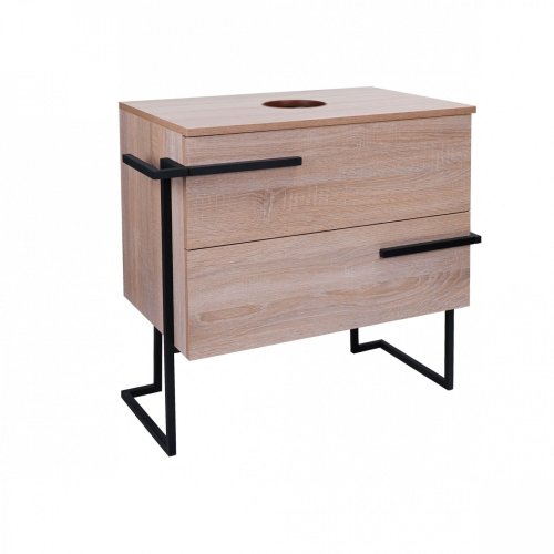 Тумба напольная Qtap Taurus Whitish oak со столешницей QT2480TNT703WO