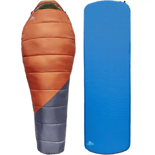 Набор спальник-коврик Kelty Trailhead Kit burnt ochre-grisaille