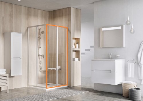 Элемент душевой кабины Ravak Supernova SRV2-100 S профиль белый, Transparent 14VA01O2Z1