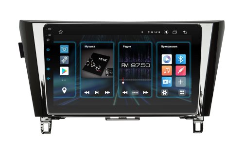 Штатная магнитола INCar DTA2-6211 Nissan Qashqai Universal Android 10 DSP +Navi