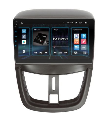 Штатная магнитола INCar DTA2-7008 Peugeot 207 Android 10 DSP+Navi