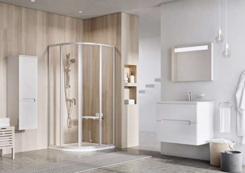 Душова кабіна Ravak SKCP4-90 профіль білий, Transparent 3117O102Z1