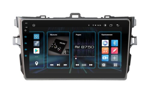 Штатная магнитола INCar DTA2-1451 Toyota Corolla 2009-2013 Android 10 DSP+Navi