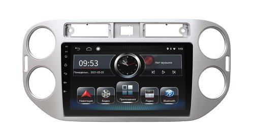 Штатна магнітола INCar PGA2-1076 Volkswagen Tiguan 2011-2016 Silver Android 8 DSP +Navi