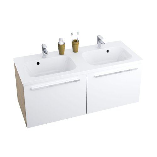 Тумба под умывальник Ravak Chrome SD 1200 Капучино/Белый X000000964