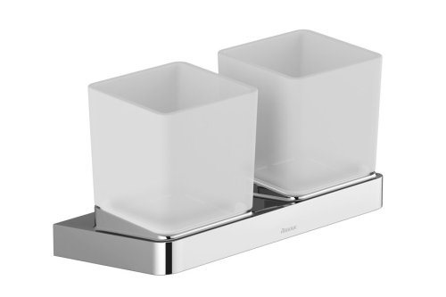 Держатель с двумя стаканами для зубных щеток Ravak TD 220 X07P322