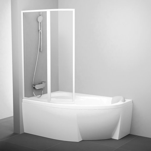 Штора для ванны Ravak VSK2 Rosa II 170 L Белый Transparent 76LB0100Z1