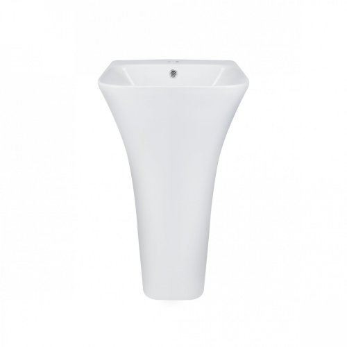 Умивальник Qtap Crow White з донним клапаном QT0511G315W