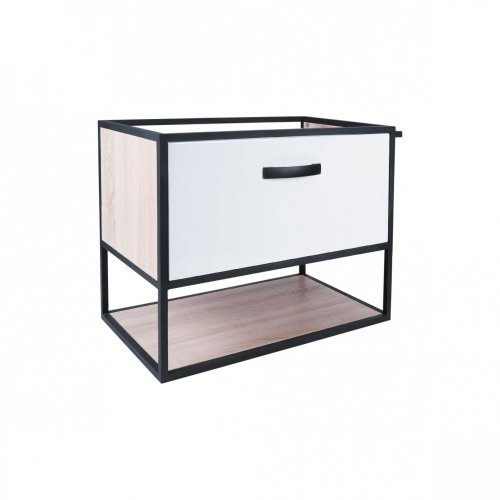 Тумба подвесная Qtap Taurus White/Whitish oak QT2474TPT603WWO