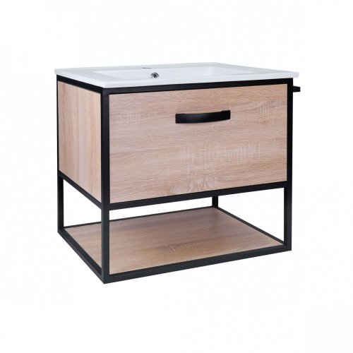 Тумба з умивальником Qtap Taurus Whitish oak QT2472TPT603WO