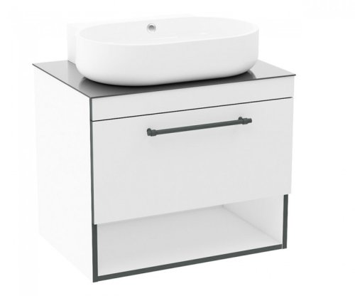 Тумба с умывальником Imprese Black Edge f32117W