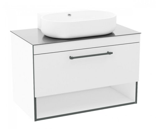 Тумба с умывальником Imprese Black Edge f32119W