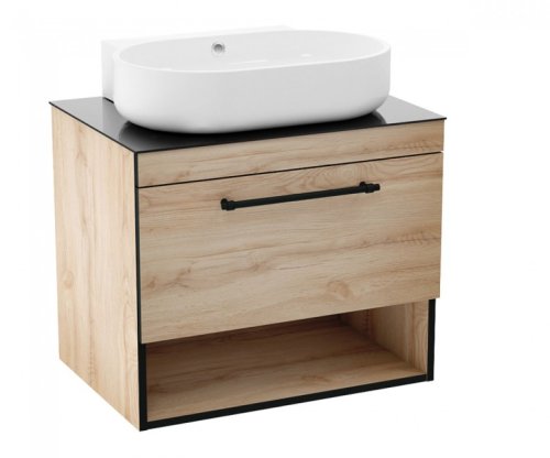 Тумба с умывальником Imprese Black Edge f32117OK