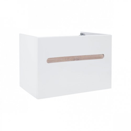 Тумба подвесная Qtap Virgo White/Whitish oak QT1874TPА801W