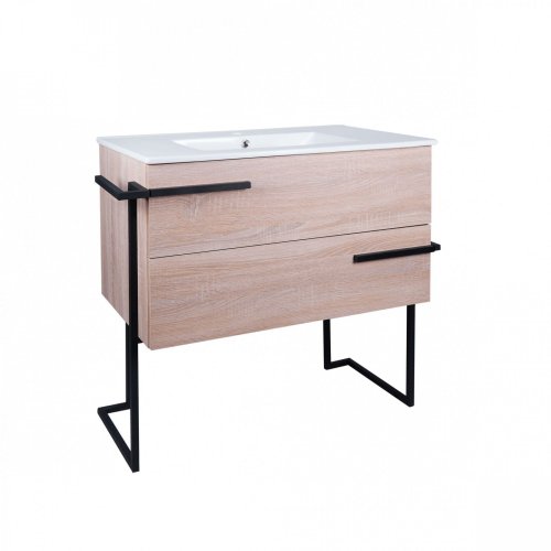 Тумба с умывальником Qtap Taurus Whitish oak QT2471TNT803WO