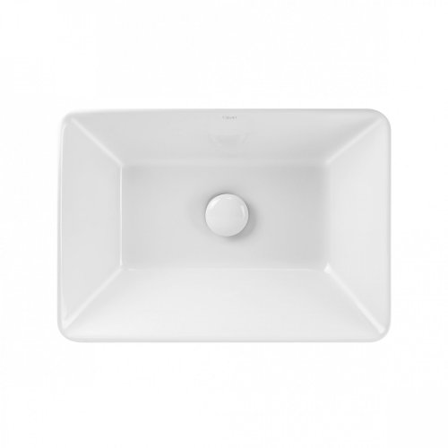 Умывальник Qtap Crow White с донным клапаном QT0511L582W