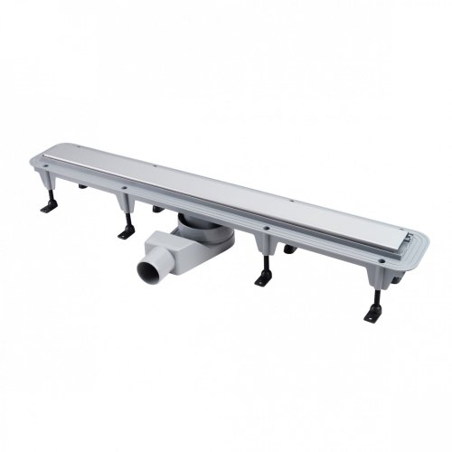 Трап Qtap Standard CRM50800304 линейный с комбинированным затвором и решеткой из нержавеющей стали