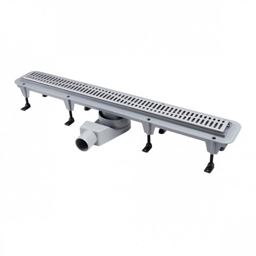 Трап Qtap Pisces CRM50800304 линейный с комбинированным затвором и решеткой из нержавеющей стали