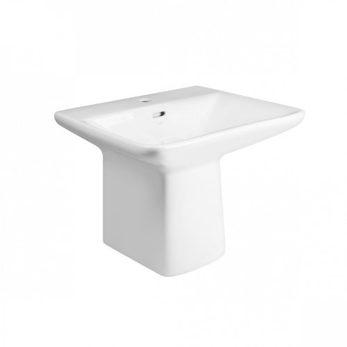 Умывальник Qtap Aquarius White с донным клапаном QT2111WL425W