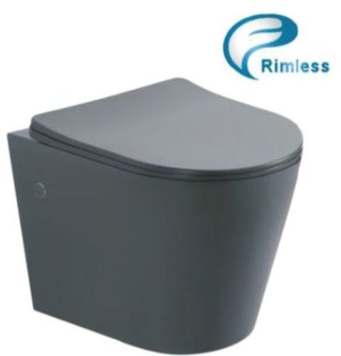 Унитаз подвесной Asignatura Axiom Rimless серый матовый 97802806