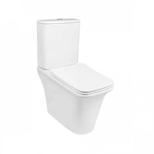 Унитаз-компакт Qtap Kalao безободковый с сиденьем Soft-close QT08221213AW