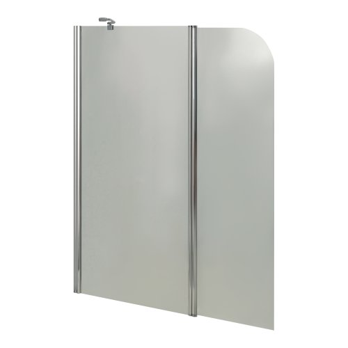 Штора на ванну Lidz Brama SS120x140L.CRM.TR скло прозоре 6 мм, ліва