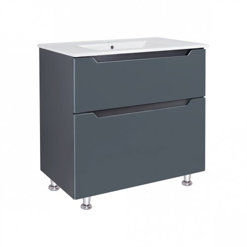 Тумба с умывальником Qtap Scorpio Graphite QT1471TNВ8023080CG