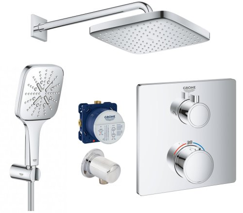 Душевая система Grohe Grohtherm Tempesta 250 Cube на 2 потребителя